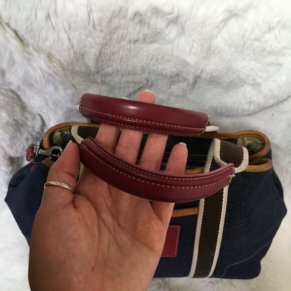 Coach Y2K Small Hampton Shoulder Denim Weekend Tote Bag # 7543 - Picture 8 of 16